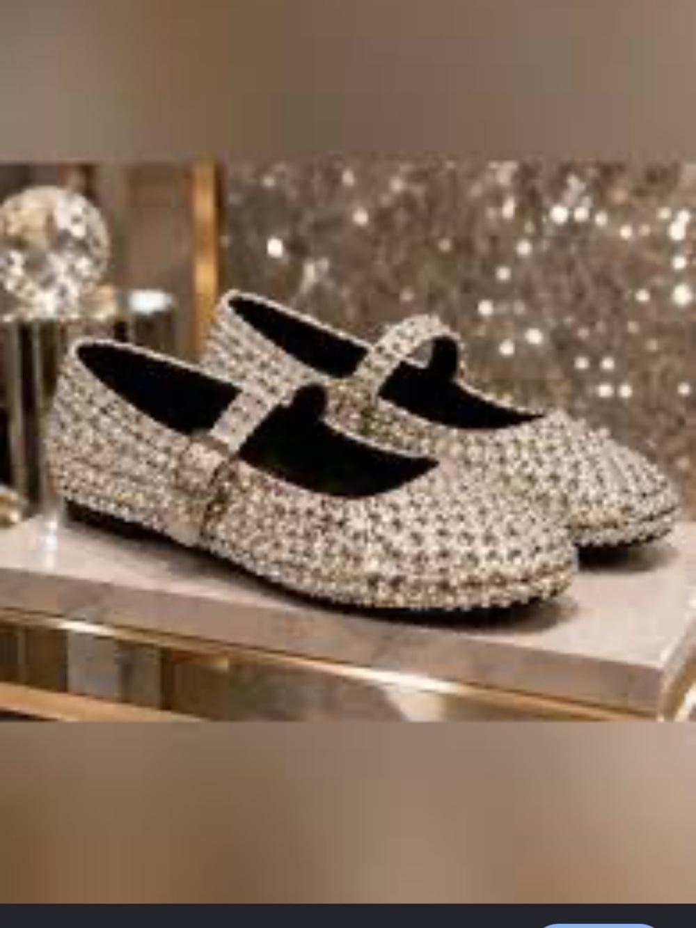 Cape Robbin Silver Glitter Mary Jane Flats